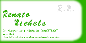 renato michels business card